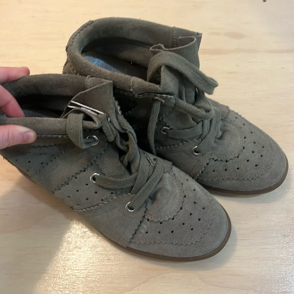 Isabel Marant green suede booties!!!